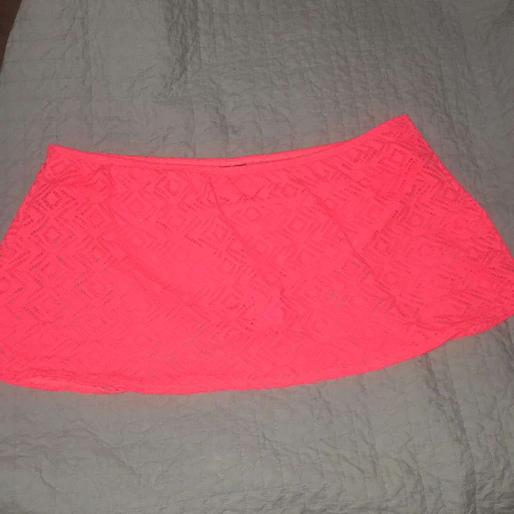 Neon Pink Swim Skirt